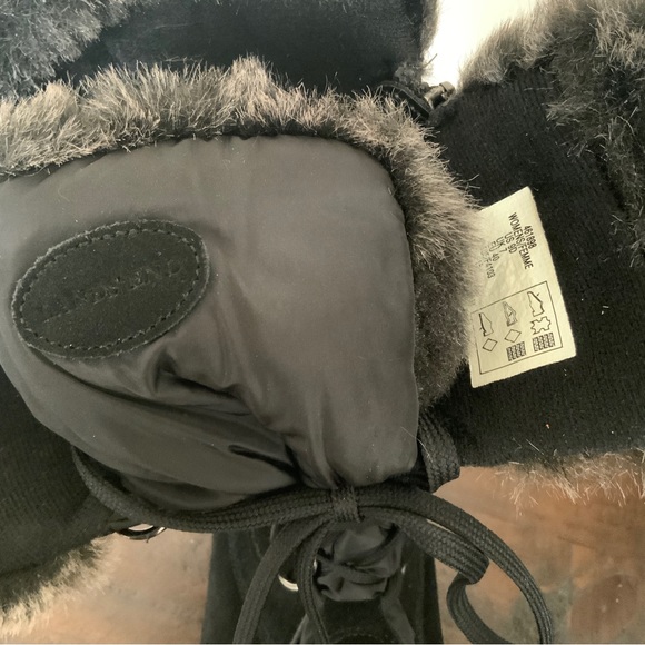 Lands’ End Insulated Winter Snow Boots Black Size 9 - Picture 7 of 13